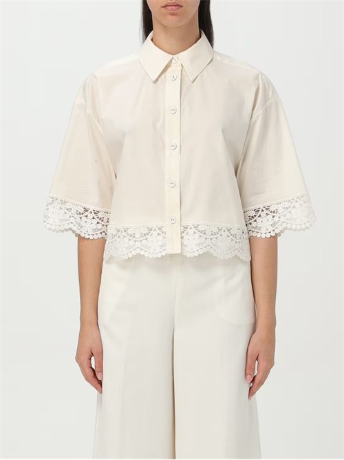 Camicia Twinset in cotone con ricami TWINSET | TT2093/00282